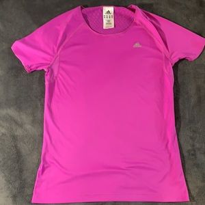 Adidas Climalite Breathable Purple Workout Top Size Small
